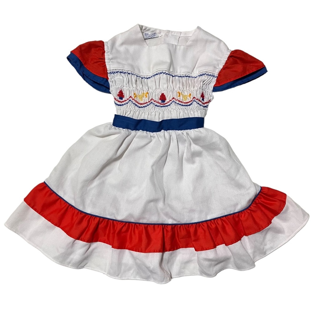 Vintage Polly Flinders Hand Smocked Dress